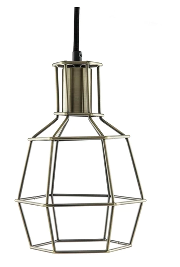 Antique Hexagon Style Pendant Fixture